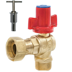 Van góc đồng Miha tay khóa