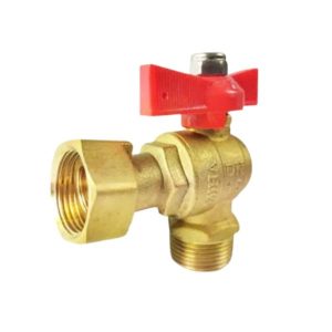 van góc đồng miha có van 1 chiều lắp sau đồng hồ tay bướm ABS