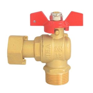 van góc đồng mihacó van 1 chiều lắp sau đồng hồ tay bướm hợp kim