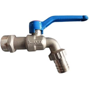 vòi đồng mạ đầu nối mềm tay nhôm