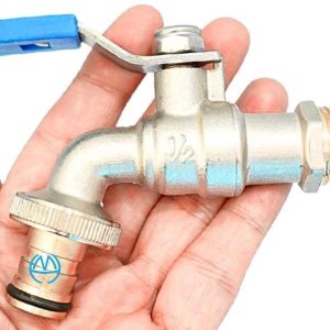 vòi đồng mbv tay gạt inox