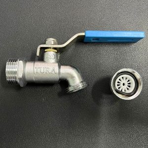 vòi kẽm tura tay inox